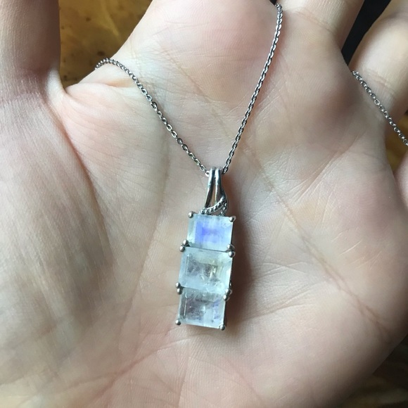 Jewelry - Rainbow Moonstone Sterling Silver Necklace